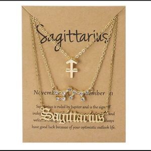 SAGITTARIUS 3 PIECE SET ZODIAC, CONSTELLATION, SIGNATURE NECKLACES‎